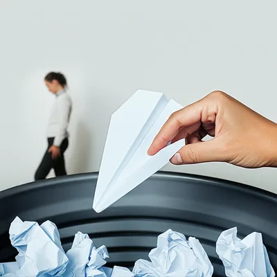 Illustration dismissing