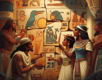 Illustration hieroglyphics