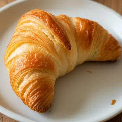 Illustration visuelle du mot « croissant » - Un croissant