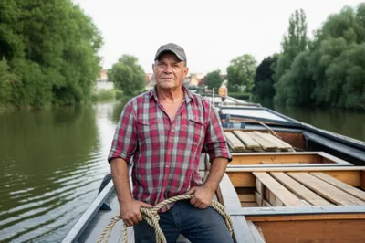 Illustration bargeman - Image 1