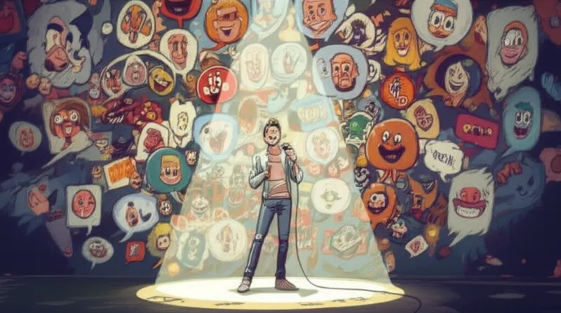 の視覚的イラスト monologs: 独白、漫才 - 画像 1