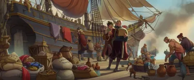 Illustration merchantmen