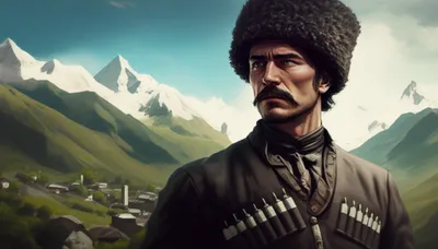 Illustration caucasian