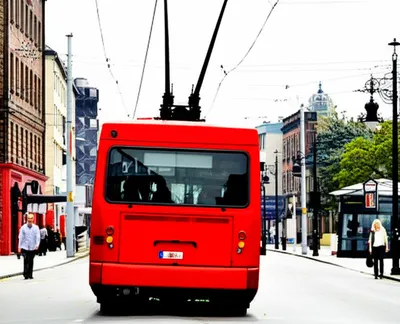 Illustration trolleybus