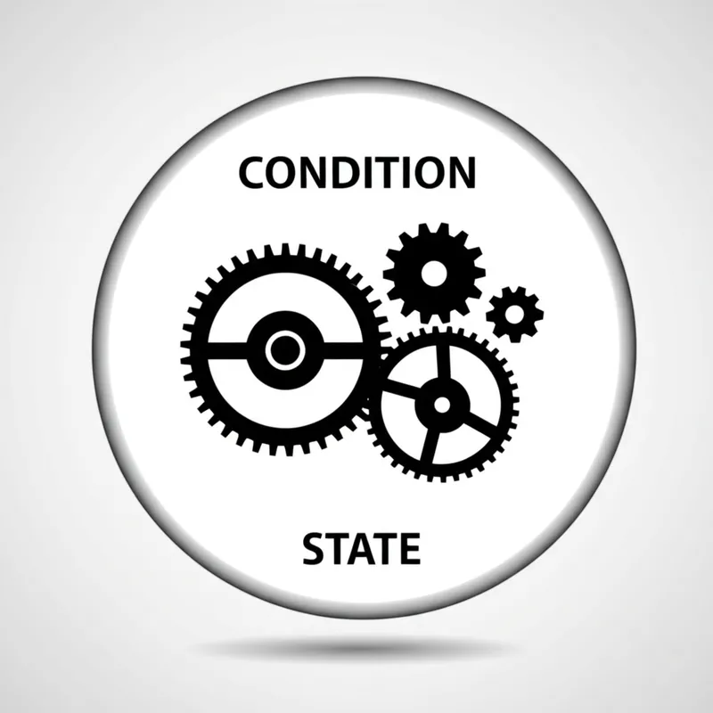 Визуальная иллюстрация слова «state» - Состояние, положение