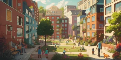 Illustration neighborhoods - Image 1