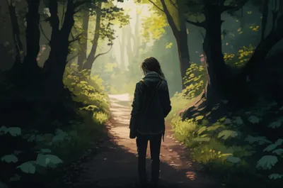 Illustration hesitating - Image 1