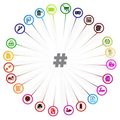 Illustration hashtag - Image 1