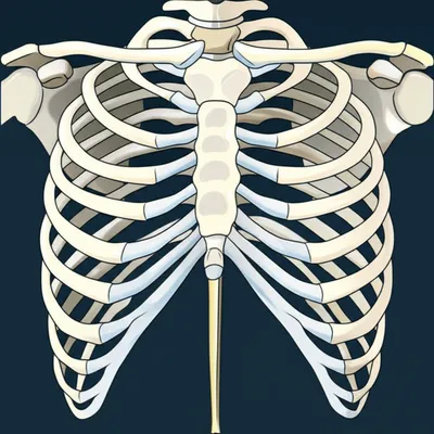 Illustration breastbone
