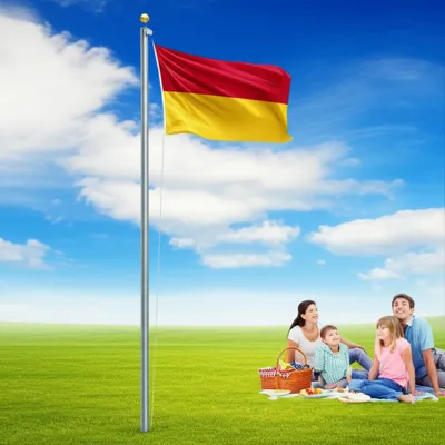 Illustration flagpoles - Image 1