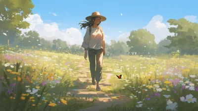 Illustration ambling