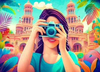 Illustration sightseer - Image 1