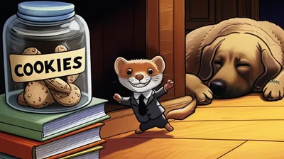 Illustration weaseled