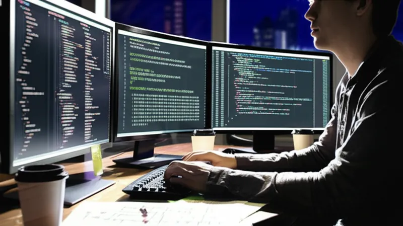 Illustration visuelle du mot « programmer » - Programmeur, développeur de logiciels