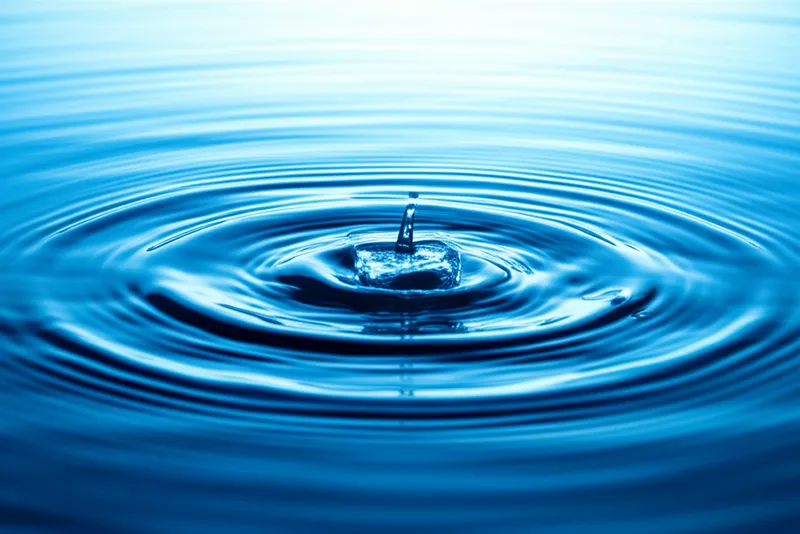 Ilustración visual de la palabra "water" - Agua