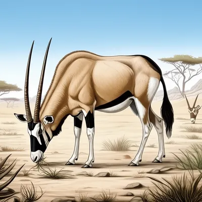 Illustration gemsbok - Image 1
