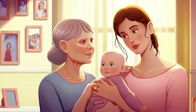 Illustration kinswoman - Image 1