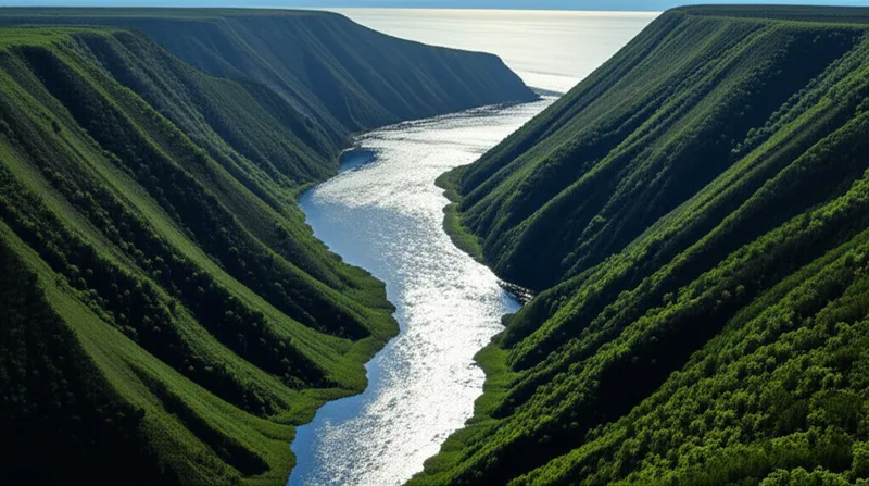 Illustration visuelle du mot « river » - Rivière