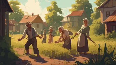 Illustration peasants - Image 1