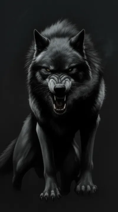 Illustration growling