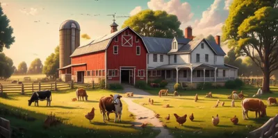 Illustration farmstead - Image 1