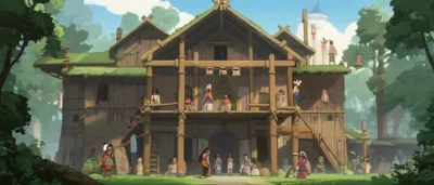 Illustration longhouse