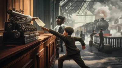 Illustration telegraphed