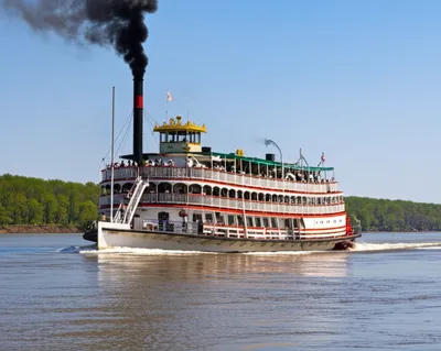 Illustration steamboat