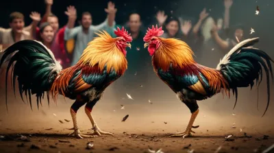 Illustration cockfighting