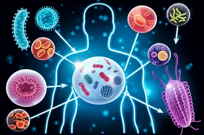 Illustration microbiology