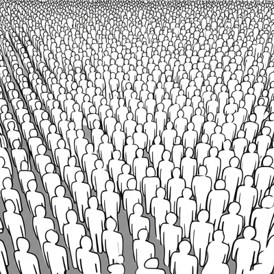 Illustration crowd - Image 1