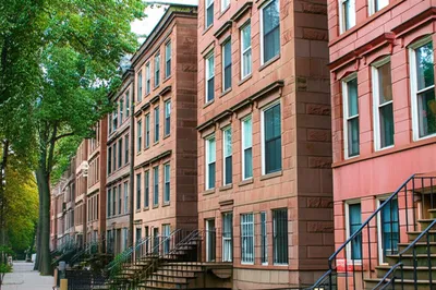 Illustration brownstones