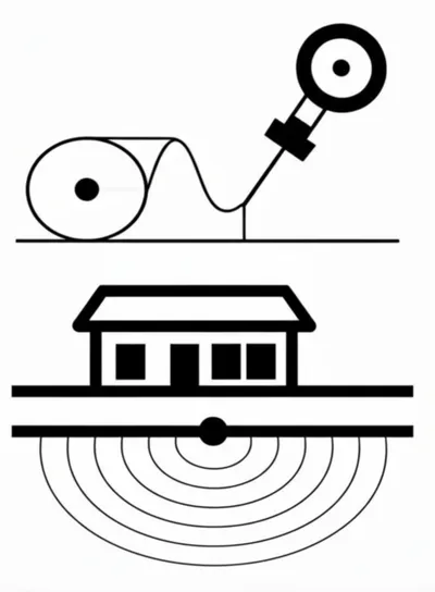 Illustration seismograph