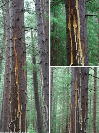 Illustration turpentine trees - Image 1