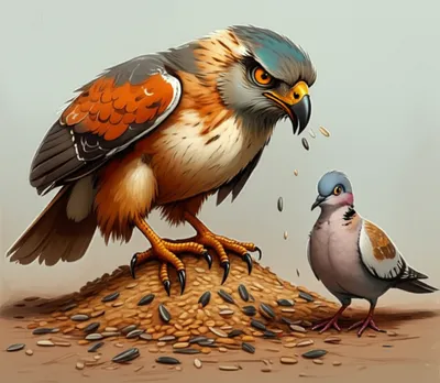 Illustration hawks - Image 1