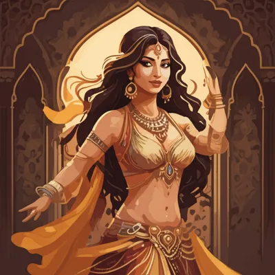 Illustration belly dance - Image 1