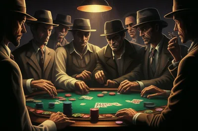 Illustration gamblers