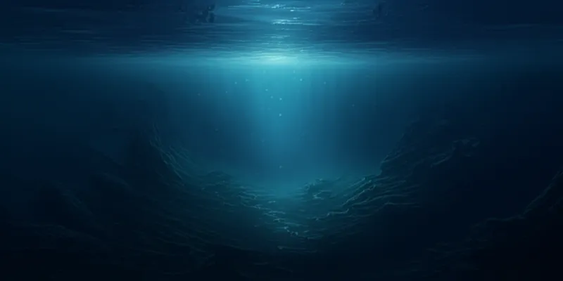 Визуальная иллюстрация слова «profound» - Глубина, море, океан