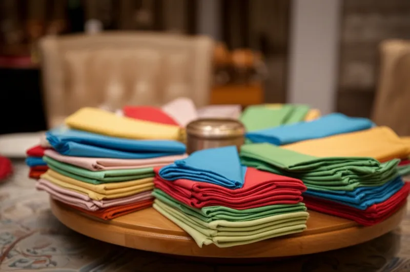 Illustration visuelle de serviettes: Plat tournant - Image 1