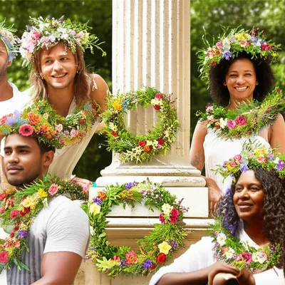 Illustration garlands