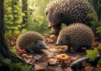 Illustration hedgehog - Image 1