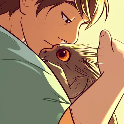 Illustration cuddle - Image 1