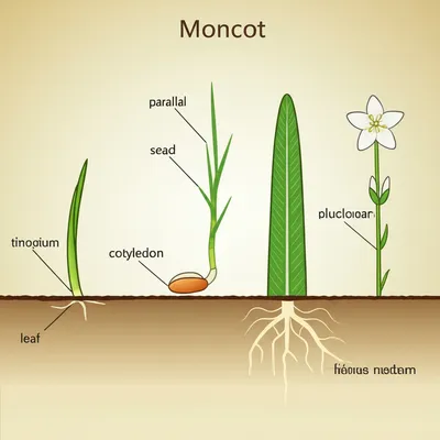 Illustration monocot