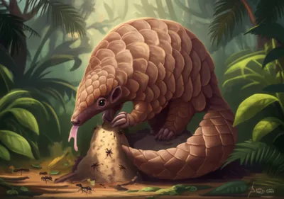 Illustration pangolin
