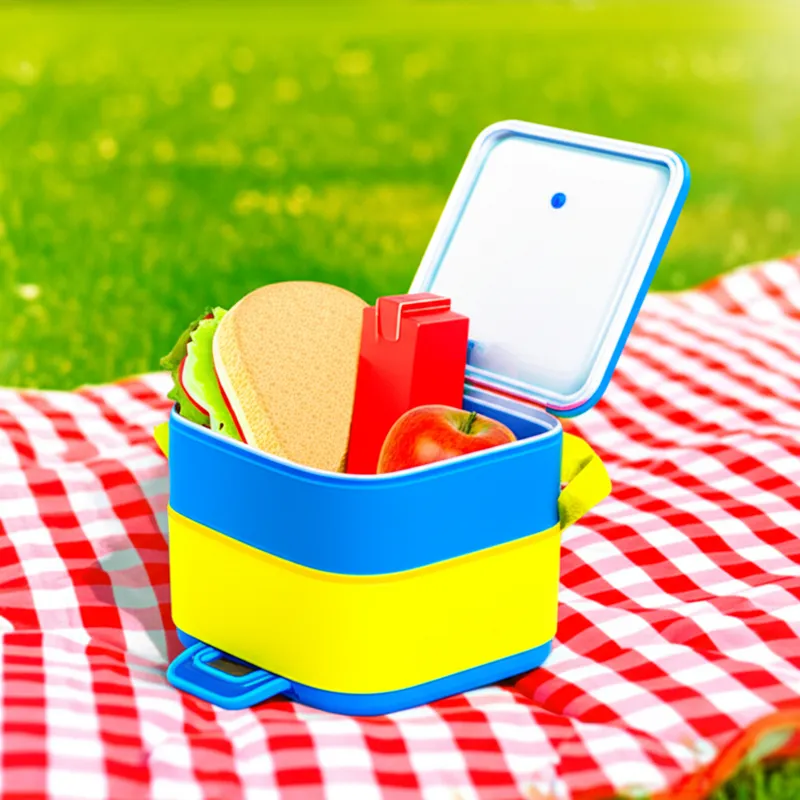 Illustration visuelle du mot « lunchbox » - Boîte à lunch, boîte à goûter