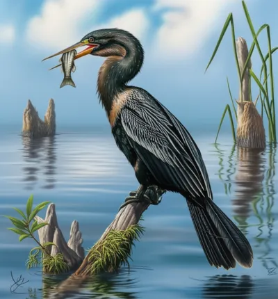 Illustration anhinga - Image 2