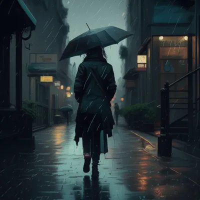 Illustration hunched - Image 1