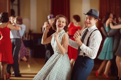 Illustration jitterbugging