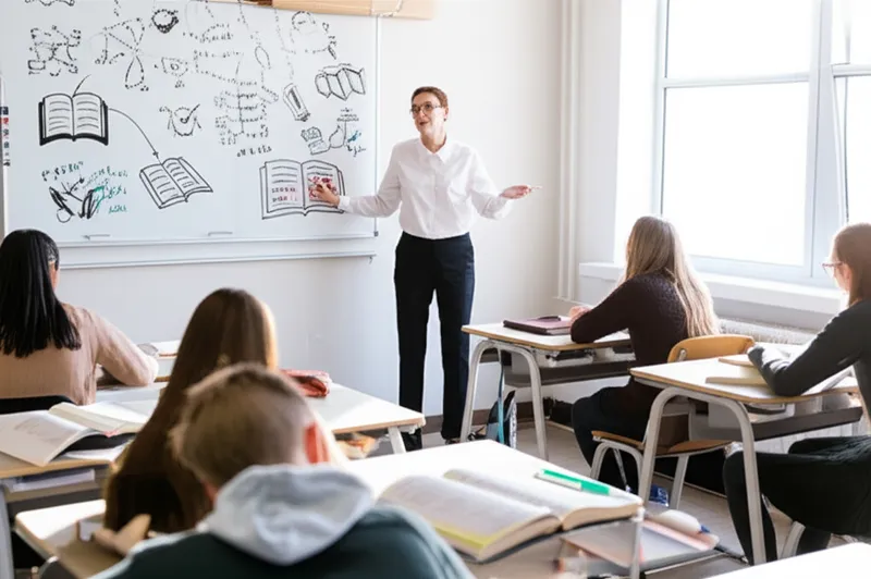 Illustration visuelle du mot « teacher » - Professeur, enseignant