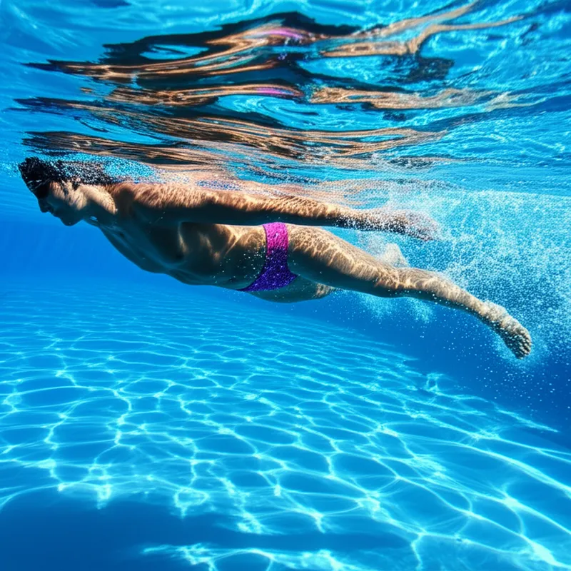 Illustration visuelle du mot « swimming » - Natation